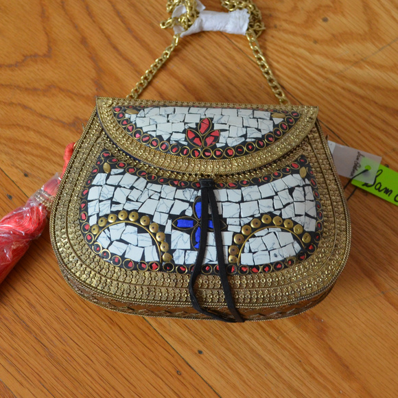 SAM EDELMAN Tassel Iron Minaudiere Bag - Picture 6 of 8